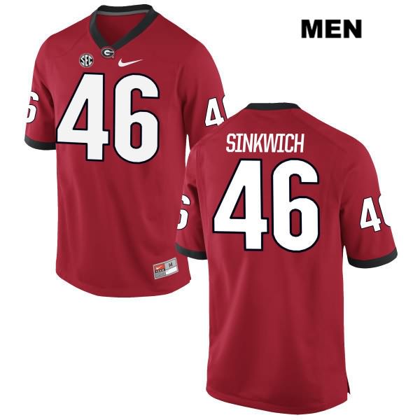 Georgia Bulldogs Men's Frank Sinkwich #46 NCAA Authentic Red Nike Stitched College Football Jersey JID3556QH